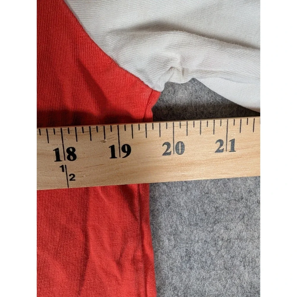 Adidas Originals Mens Long Sleeve Raglan 3-Stripes Trefoil Shirt Red White M